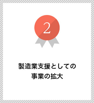 製造業支援としての事業の拡大